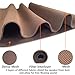 Speaker Grill Cloth Stereo Mesh Fabric for Speaker Box Repair,Guitar AMP Grill Cloth Acoustically Transparent Cover,Speaker Cabinet Acoustic Mesh Fabric Replacement Speaker Covers (Brown, 55