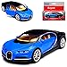 Welly Bugatti Chiron Coupe Blau Ab 2016 ca 1/43 1/36-1/46 Modell Auto