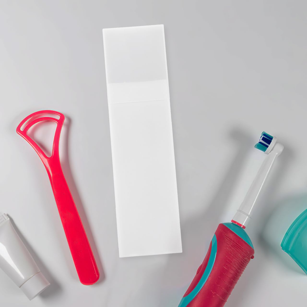 NOLITOY Tongue Scraper Case, Tongue Scraper Travel Container Plastic Box for Traveling Holding