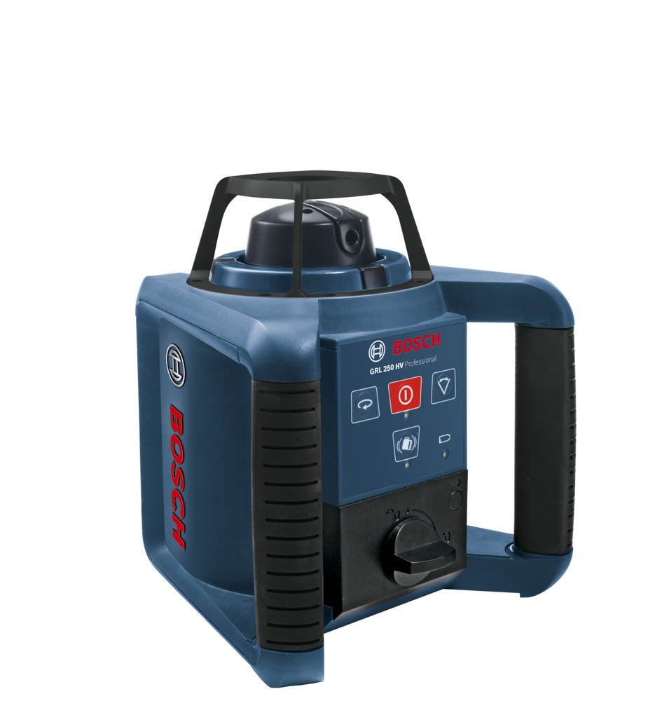 Bosch Professional - Laser rotatif portée avec récepteur 250m - GRL 250 HV Bleu