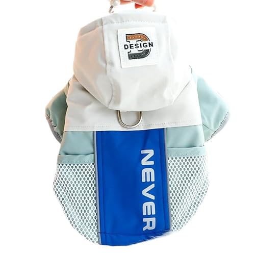 Morycat犬服 秋冬 Dカン ダウンベスト 厚い 防寒 暖かい フード付き ジャケット 洋服 可愛い ドッグウエア 綿服 お散歩お出かけ 小中型犬 (ホワイト,XS)