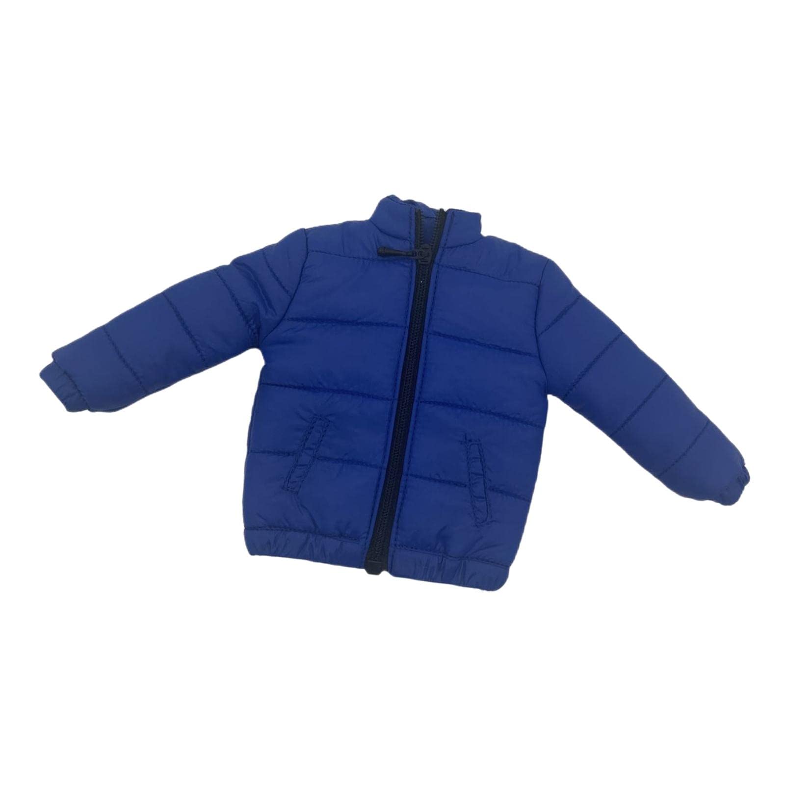 Puppenkleidung für Männliche Figuren Im Maßstab 1:6, Daunenjacke, Outfit, Kostüm Aus Weichem, Bequemem Material für Modepuppen, Geeignet für Kinder zu, Blau, Länge: 12,3 cm