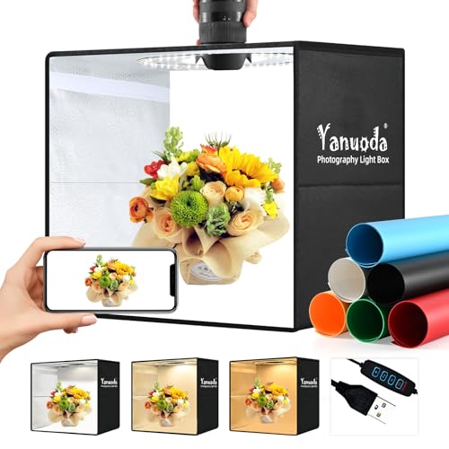 Photo Studio Light Box with LED and Backdrops