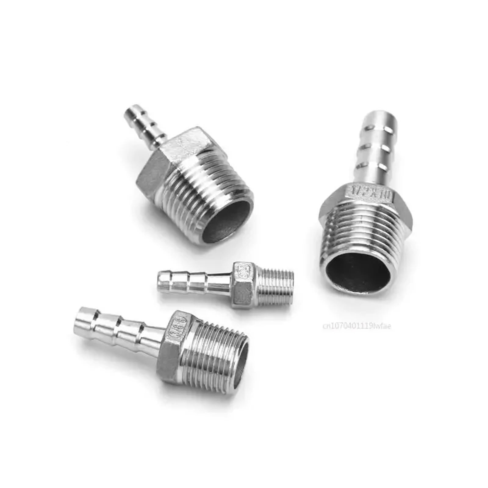 6 8 10 12 mm 1/4 3/8 pollici in acciaio inox 304 raccordo for tubo flessibile riduttore di coda pagoda giunto di accoppiamento connettore 1 pz(6mm tube,1/2")