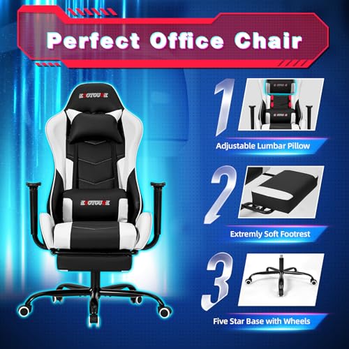 Ecotouge GM-6089T-WT Pc Massage Gaming Chair thumb #6