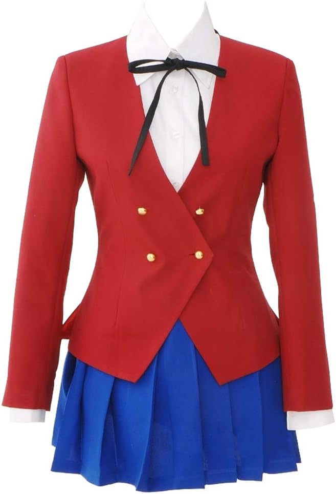 Xiao MaomiAisaka Taiga Uniform Long Sleeves Cosplay Costume Women Sailor Suit Outfit Full Set for Halloween Party