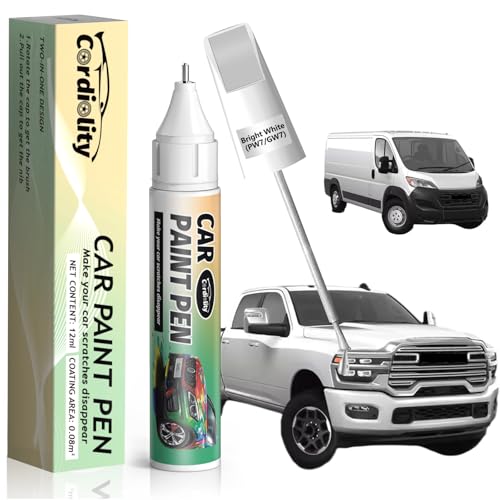 Image of Bright White(PW7 /GW7) Touch Up Paint Pen for Ram,Car Paint Scratch Repair Pen Quick and Easy Fix Auto Paint Scratch