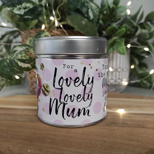 Best Kept Secrets Lovely Lovely Mum Tin Candle, White/Pink - Image 3