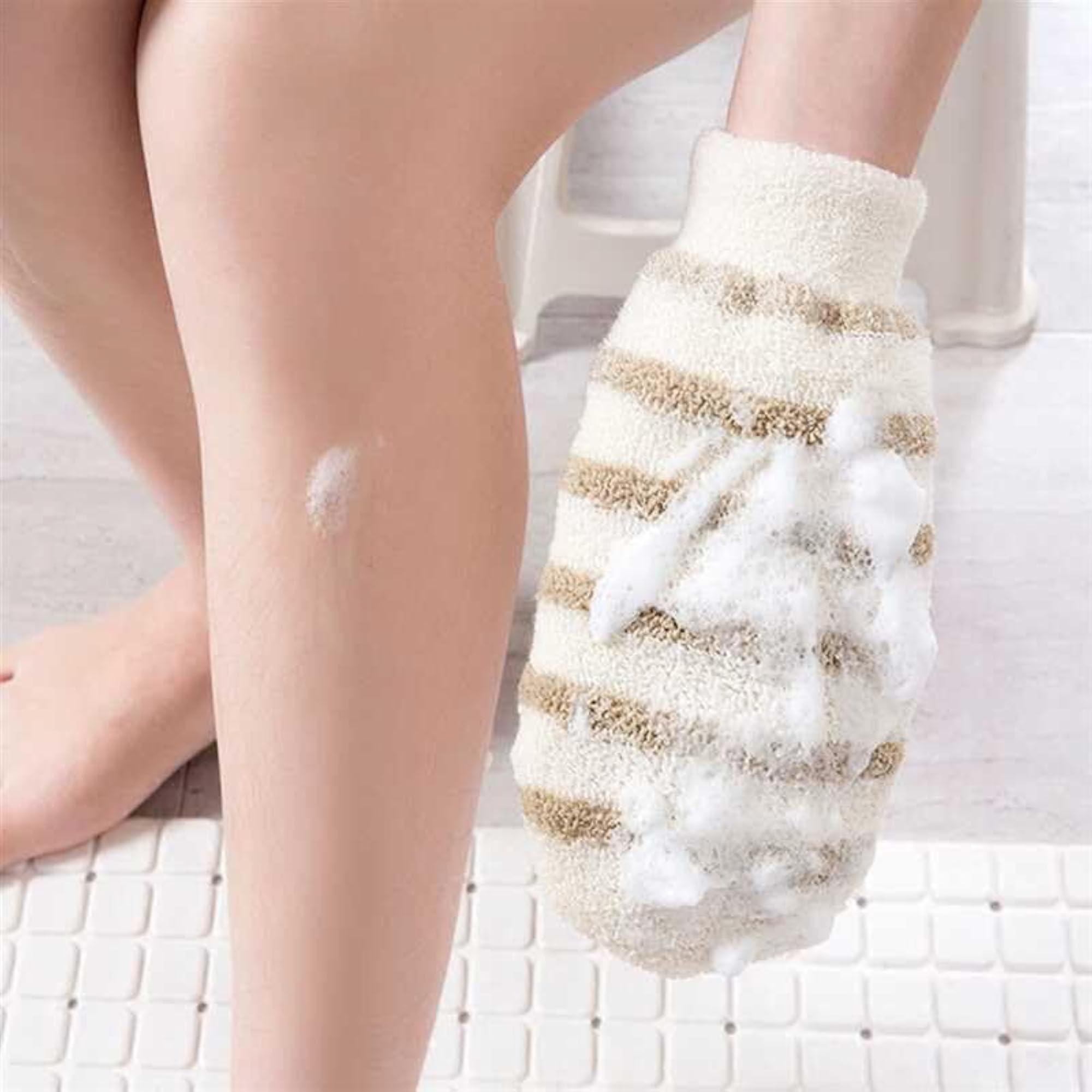 High Lather Cleansing Bath Gloves for Men & Women