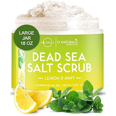 O Naturals Exfoliating Lemon Oil Dead Sea Salt Scrub Cover