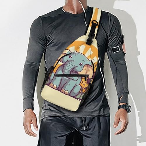 Bolso sling cruzado casual para viaje y deporte miniatura 7