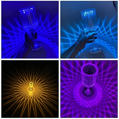 Image of (16 RGB Colors RGB Crystal Lamp With Remote Control, Touch Control, Light Beside Led Lamp Crystal Night Light For Bedroom Living Room Party Bar Wedding (USB Type-C)