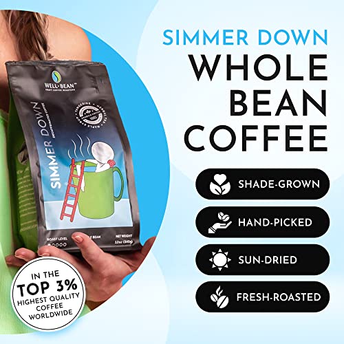 Well-Bean Coffee Simmer Down Café en Grano Descafeinado 2 lb miniatura 2