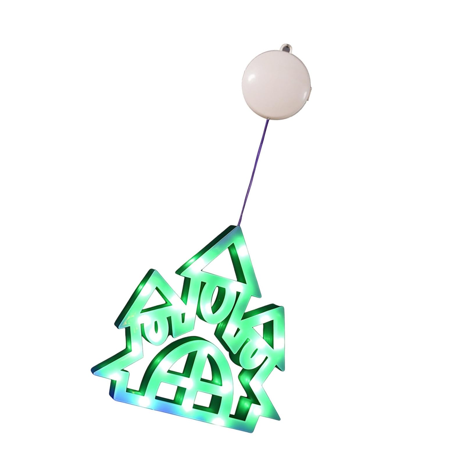Scary Window Hanging Ornament Battery Operated LED Pendant Ornament for Halloween Parties and Event Hanging Halloween Ornamentation