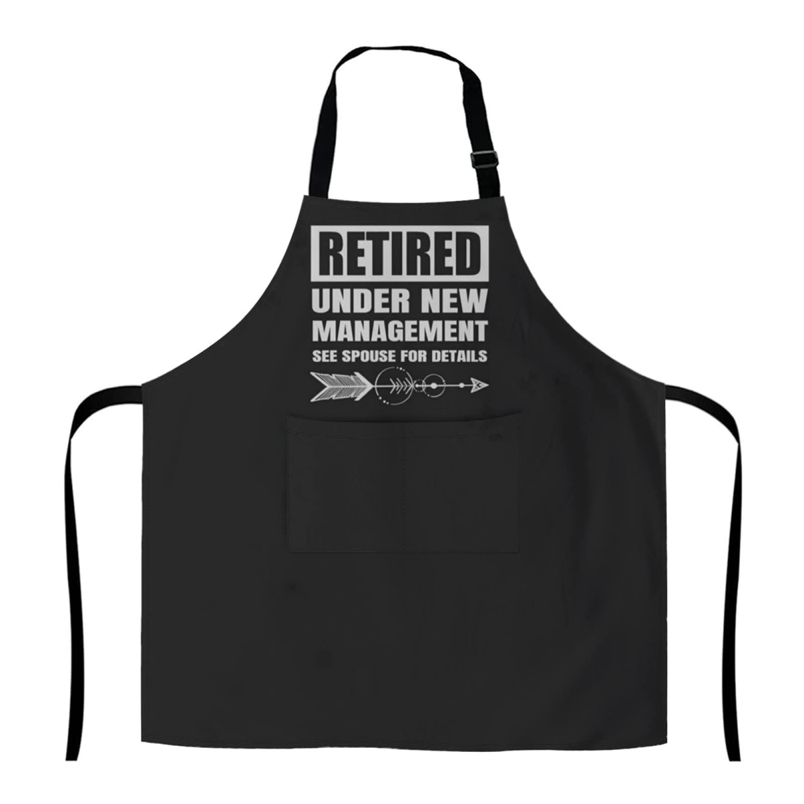 field tree Retired Apron - Retirement Apron Retired Under New Management Gift Bbq Grill Adjustable Apron For Men, Aprons For Men With Pockets, 29x27 inch, Retired Apron, 29 x 27 inch