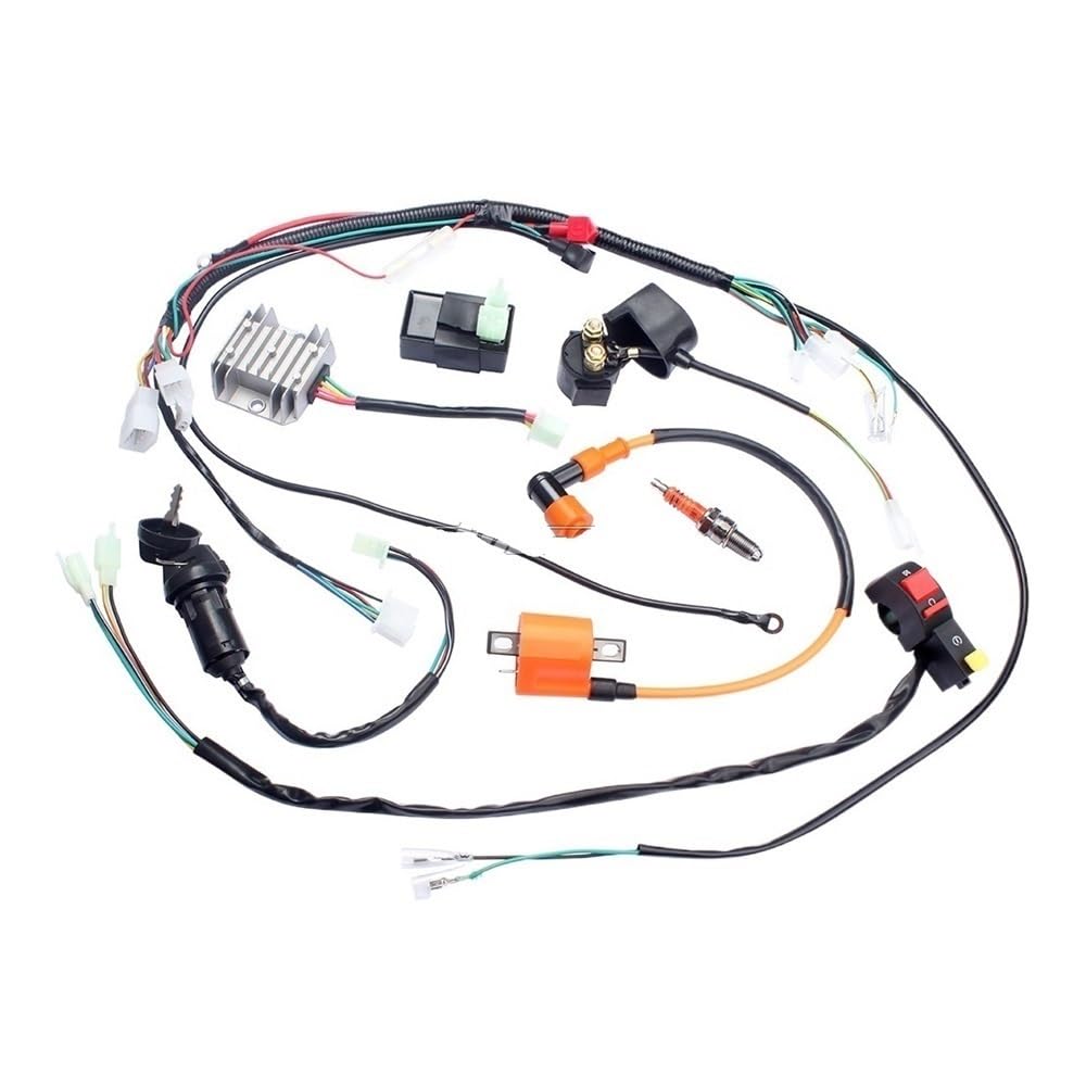 Kits completos de bobina encendido CDI chispa arnés cableado eléctrico para 150cc