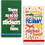 ban.do Issues 8 and 10 Sticker Books Bundle, Colorful and Motivational Sticker Packs with Aesthetic Stickers for Scrapbooking, Planners, and Journals