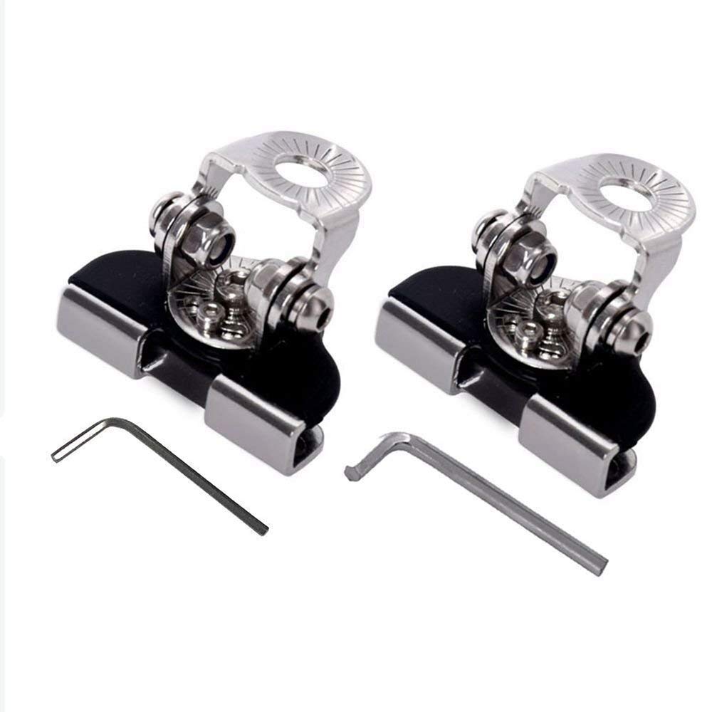 1SourceTek Stainless Steel Pillar Hood Car Mount Bracket Clamp Holder 304 Offroad Led Work Light Bar car accessories(2 Pcs/Set)