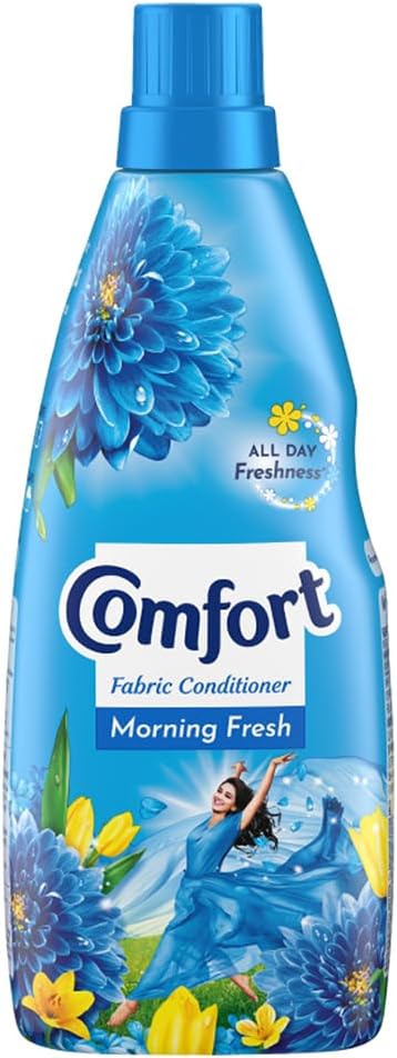 Comfort Morning Fresh Fabric Conditioner 860 ml Bottle|| After Wash Liquid Fabric Softener - For Softness|| Shine & Long Lasting Freshness