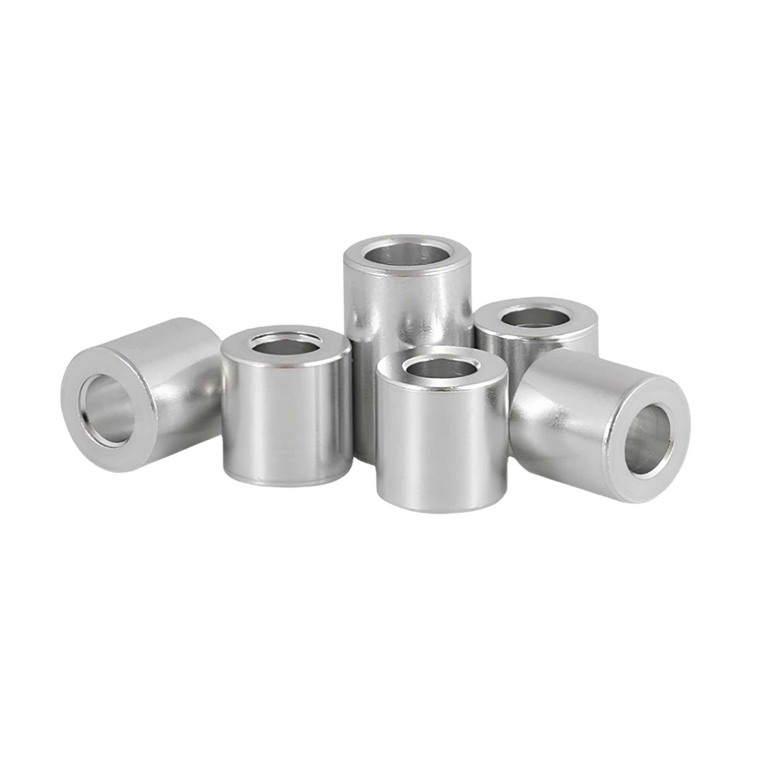 Panewka łożyska, tuleja wału ze stali nierdzewnej, 1 szt. Tuleja łożyskowa cylindryczna ze stopu aluminium, ID 10,2 mm, OD 30 mm, wysokość 3 mm-40 mm, tuleja podporowa łożyska(10.2x30x14mm(1pc))