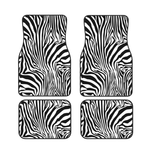 Alfombrillas de coche de neopreno que evitan resbalones y manchas con diseño de cebra