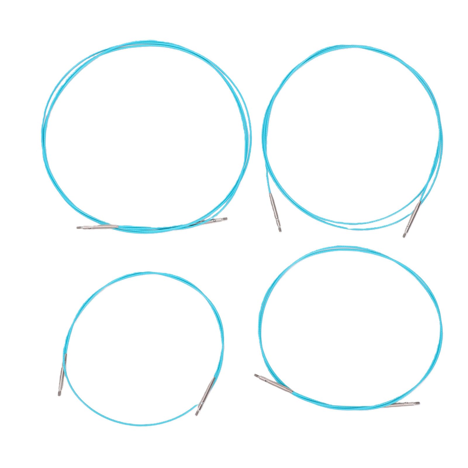 Leftwei Juego de Agujas de Tejer Circulares Intercambiables, 18 Pares de Agujas de Aluminio de 2,0 Mm a 10,0 Mm, 4 Cables con Bolsa de Almacenamiento, Ideal para Calcetines, Bufandas, Suéteres y