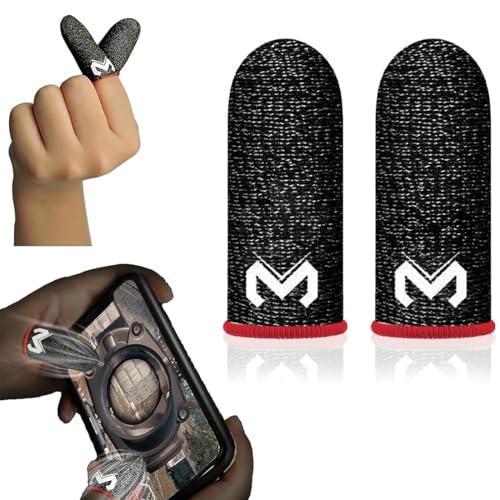 SIOPPKIK 2 Piezas Gaming Finger Sleeves, Guantes de Dedos para Ju...