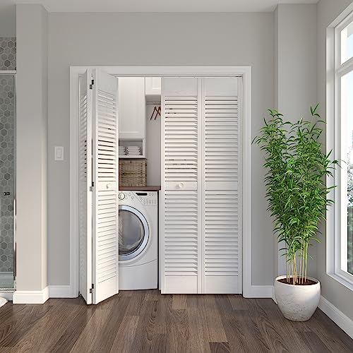 Image of Richelieu | Onward 60-inch Bi-Fold Sliding Double Door Hardware Kit, White