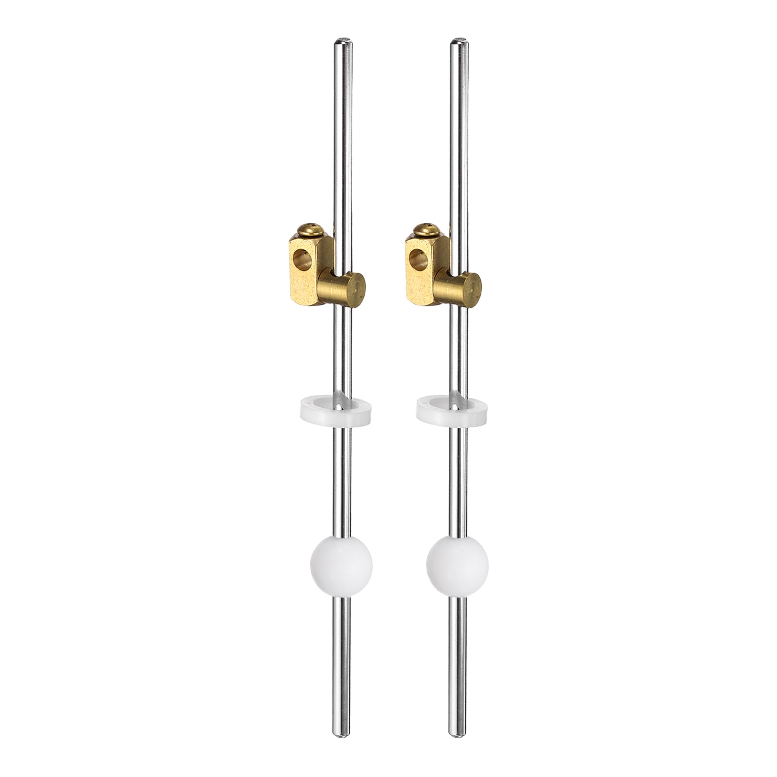 sourcing map Sink Drain Extension Rod, Extension Rod Converter Brass Vertical/Horizontal Pull Rods for Bathroom Sink Drain Replacement Parts, 17.5cm Rod/17mm Ball