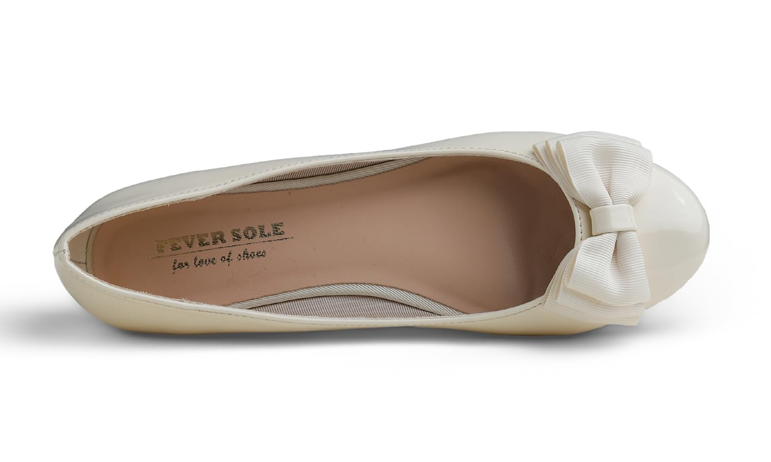 Feversole Women's Round Toe Cute Bow Trim Ballet Flats, Bailarinas de Punta Redonda Decoradas con Lazo de Mujer Bonita