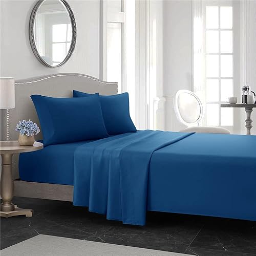 Miniatura 1 de Homii Hotel - Juego de sábanas y fundas de almohada de lujo con bolsillos de 16 pulgadas de profundidad, microfibra ultra suave, fácil ajuste,