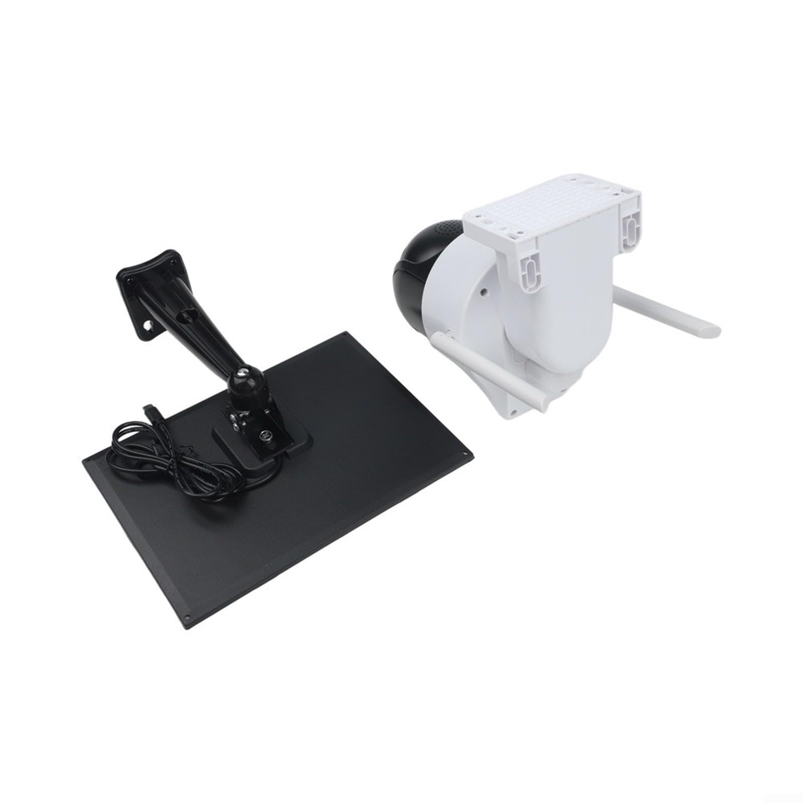 Cámara de seguridad solar de doble lente para exteriores, 4 MP, 4 G, PTZ, inalámbrica, CCTV con zoom panorámico y color para visión nocturna, detección de IA IP66 para prueba blanca (cámara