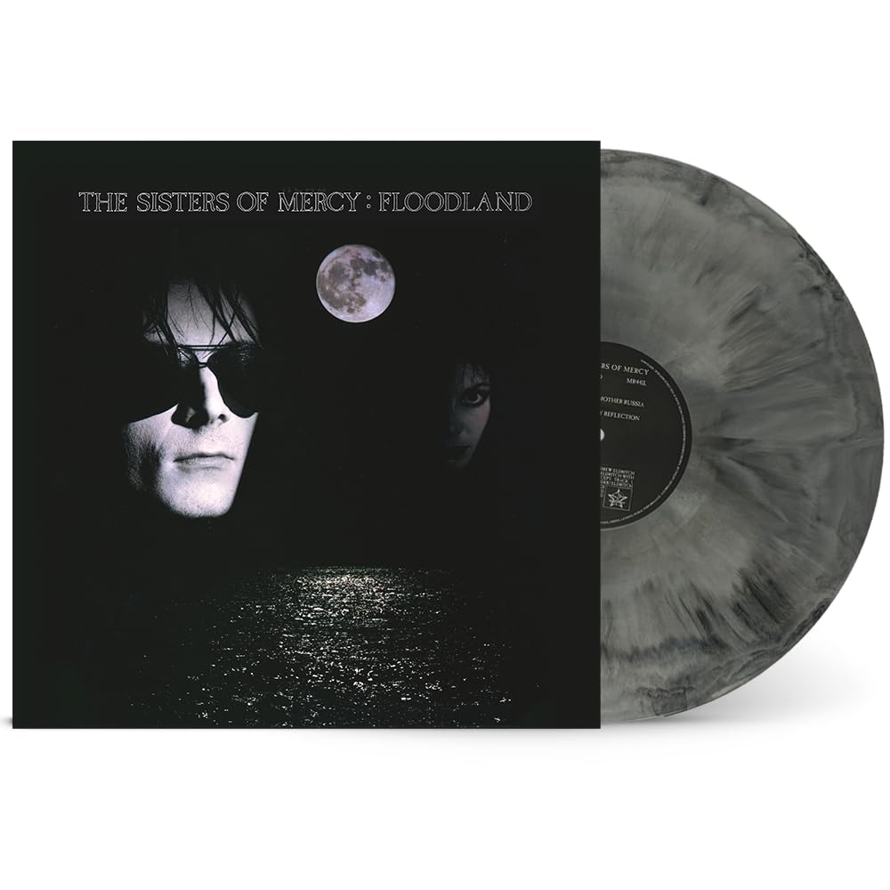 The SISTERS of MERCY LP Floodland BLACK ICE COLOURED GREY VINYL National Album D