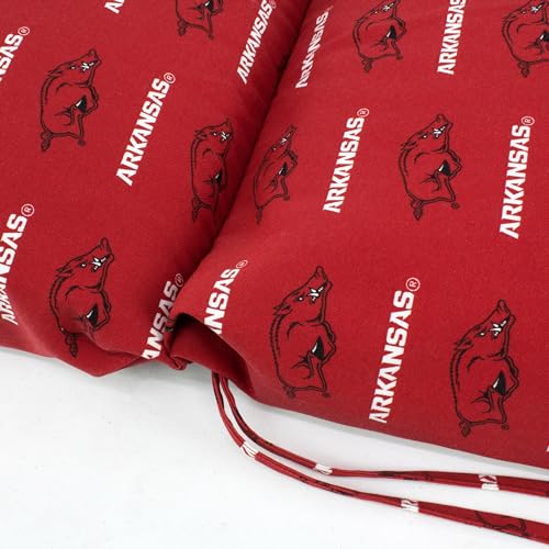 Image of College Covers Everything Comfy Arkansas Razorbacks 2pc Chair Cushion