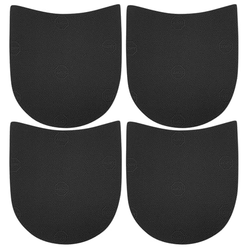 2 Pairs Cuttable Rubber Anti-Slip-Boot Heel Replacements,0.35mm Thick Shoe Repair Pads for Women & Men Boots,Universal Boot Heel Repair Solution