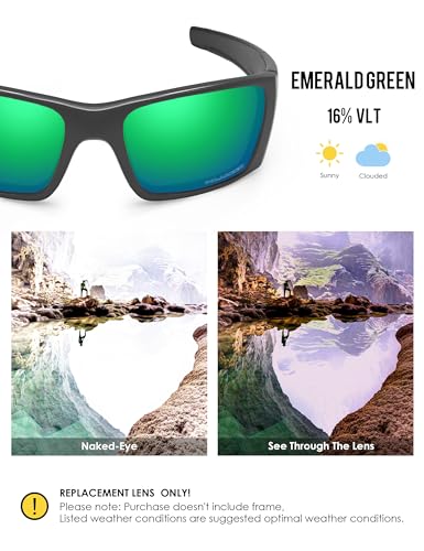 Image of BLAZERBUCK Anti-salt Polarized Replacement Lenses for Oakley Fuel Cell OO9096 Sunglass