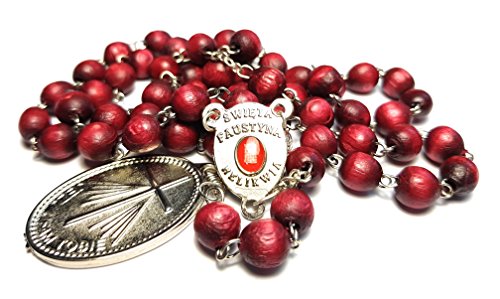 SANCTUM VERITAS Saint Faustina Kowalska True Relic Chaplet Apostle Divine of Mercy Miraculous Medal Jesus I Trust in You Chaplet Three O' Clock Prayer Poland Polish Novena2