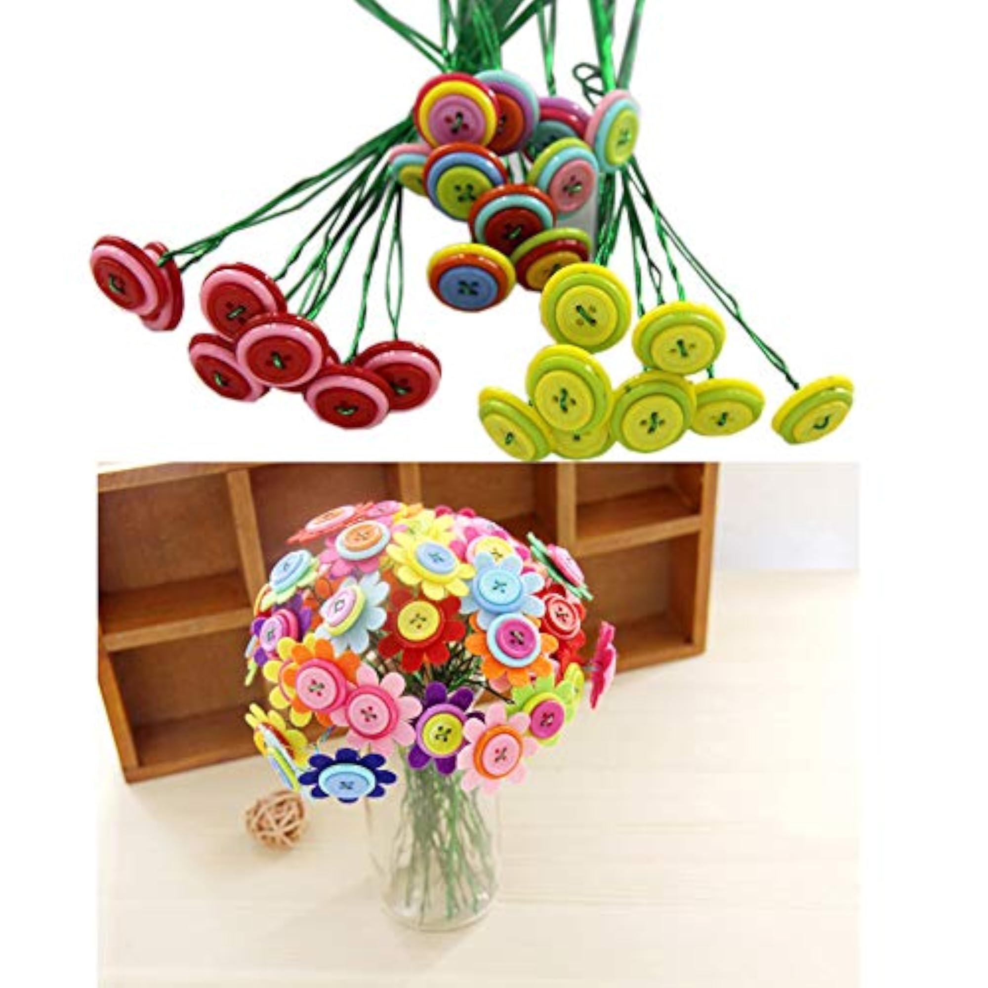 200 PCS Floral Stem Wire Crafting Material