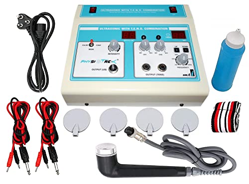 Image of PHYSIOTREX Electrotherapy Equipments | Ultrasound Machine for Body Physiotherapy | Ultrasonic With TENS Massager | With 1 Year Warranty, Off White