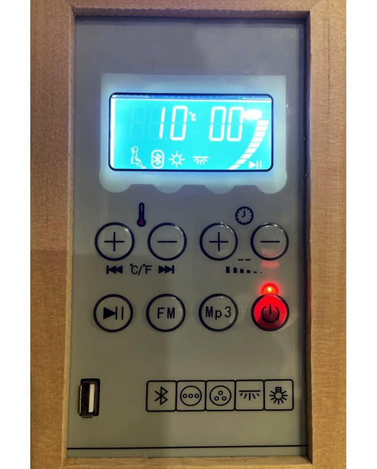 Sauna Firlandese Tradizionale ed infrarossi Multifunzione (SAUNA 180X140 CM 5 POSTI)