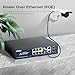 PoE Gigabit Switch 8-Port with 2 uplink & 2 SFP: TEROW 12-Port PoE+ Ethernet&10-Port Network Switches,120W,802.3af/at Compliant, Plug & Play, Metal Fanless with Shielded for Home/soho Office