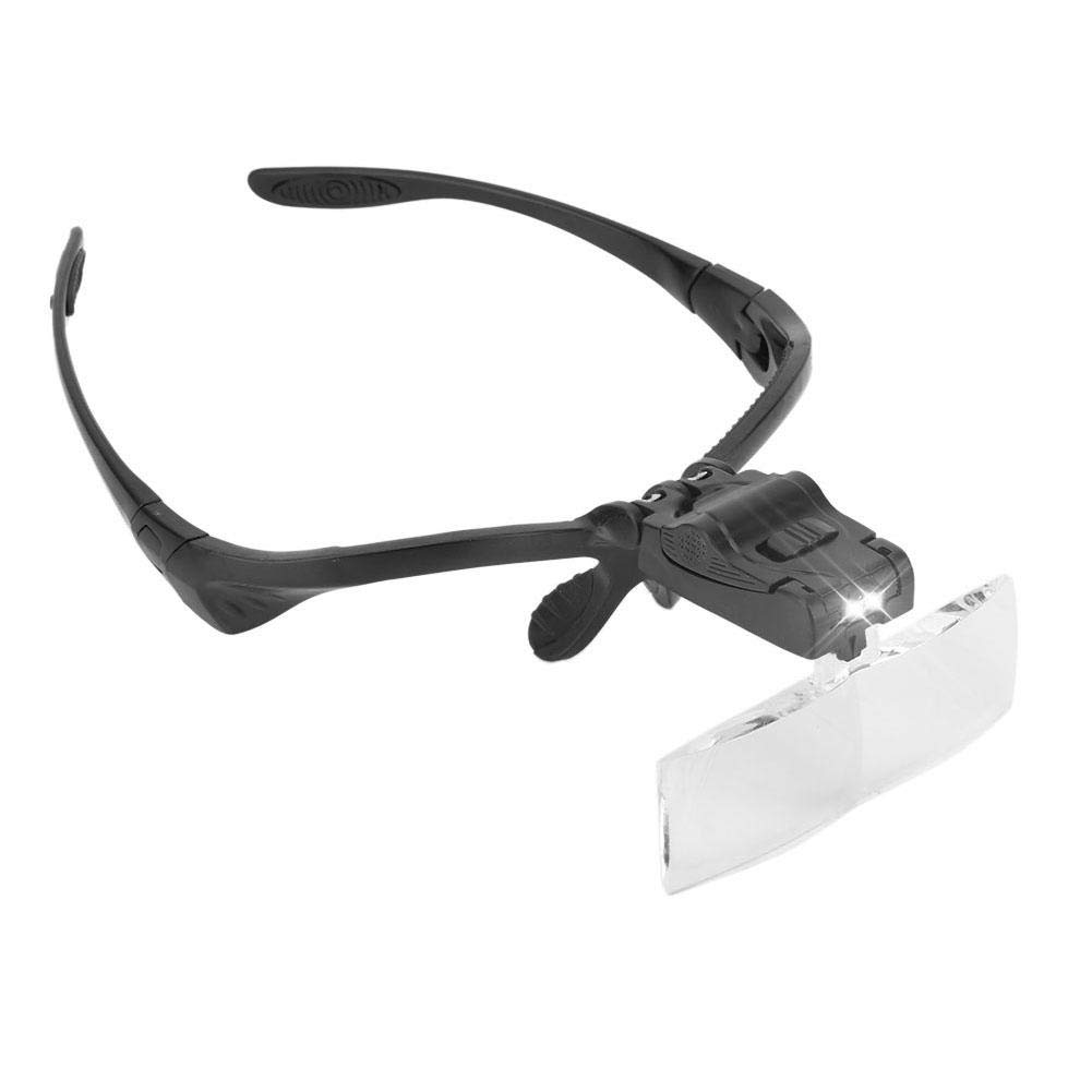 LED Head Magnifying Glasses for Eyelash Extensions Acne Extraction, Jewelry Repair, Tattoo Art, Watch Maintenance and Reading
