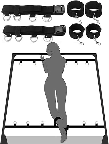 Bondage Kit For Adult Couples Adjustable Bed Restraints Adult Bondaged Bondage Kit Restraints Bondage Restraints Set Wrist And Ankle Bondaged Kit Adult For Couples Queen Bed Hoodies Sunglasses #TOP14