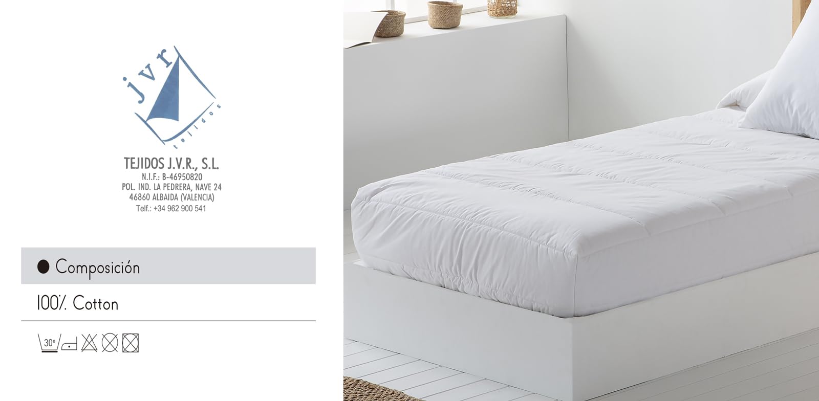 JVR | Edredón Ajustable Tamaño 90 Suave y Transpirable – Edredón Extrasuave Premium con Diseño Moderno para Todas Las Estaciones