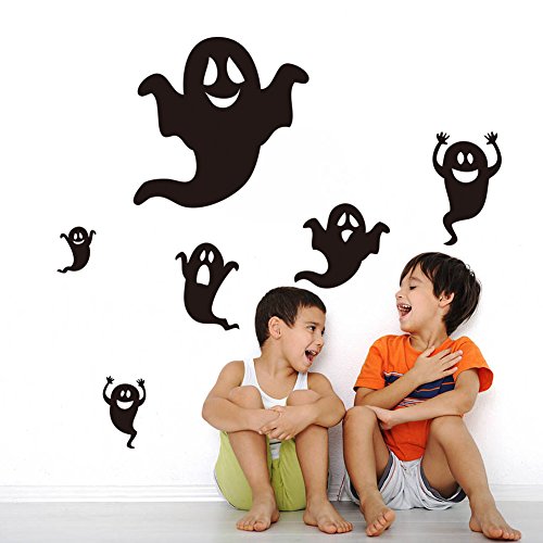 Vinilo Decorativo Halloween Fantasmas Divertidos 27x33 pulg miniatura 3
