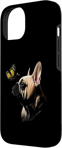 Miniatura 5 de Funda para iPhone 13 Bulldog Francés Mariposa Amante de Perros