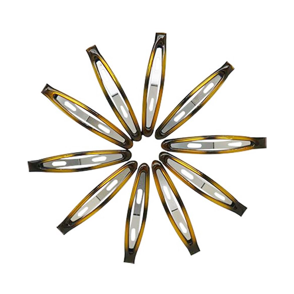 Dofash 12Pcs Snap Hair Clips Hair Grips Metal Hair Clips 6Cm/ 2.36" Hair Accessories With Gift Box For Women(Tortoise) - Image 4