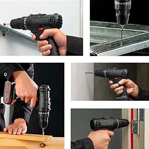 SHBH 48-V-Bohrmaschine, Schlagbohrmaschine, kabelloser Schraubendreher, kabelloser Akkuschrauber, Lithium… – Bild 5