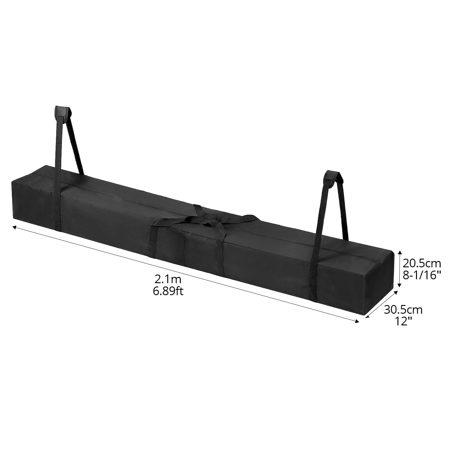 QWORK® Zeltstangentaschen, 210x30x20cm Zelttasche, 600D Oxford Zelt Organizer, für Zeltstänge und -halter, Außenschirme und Angelstäbe
