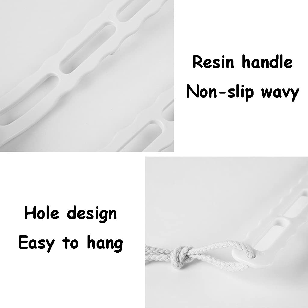 Cepillo de baño para el Cepillo para la Piel de la Espalda con Cubierta para el Cabezal del Cepillo, Cepillo para Frotar la Espalda Hecho de Fibra de Nailon, fácil de Colgar y almacenar (Co